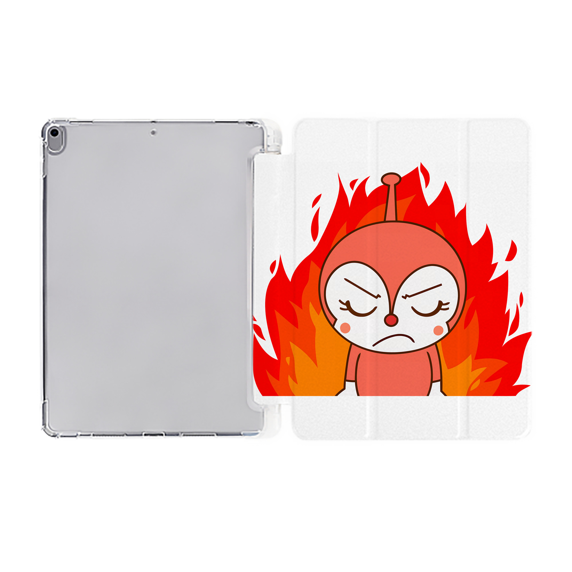 （画像用） アンパンマン Anpanman IPad ケース ペン収納付き 三つ折りスタンド PUレザー×シリコン 対応機種9.5/10.5/10.9インチ